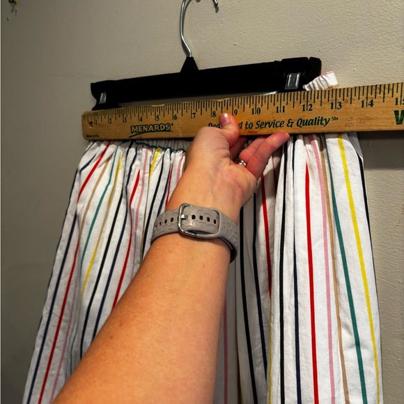 J. Crew Multicolor Striped A-Line Skirt preppy colorful XS fall indie boho - Picture 3 of 12